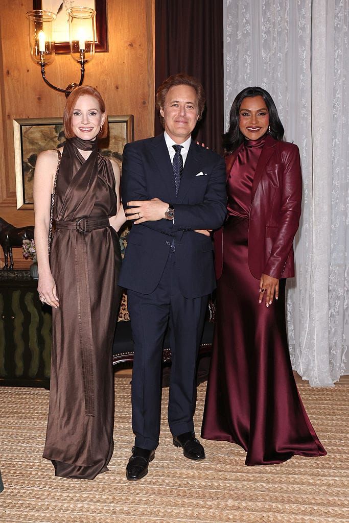 Jessica Chastain and Mindy Kaling Got to Go to Milan for a Ralph Lauren Dinner