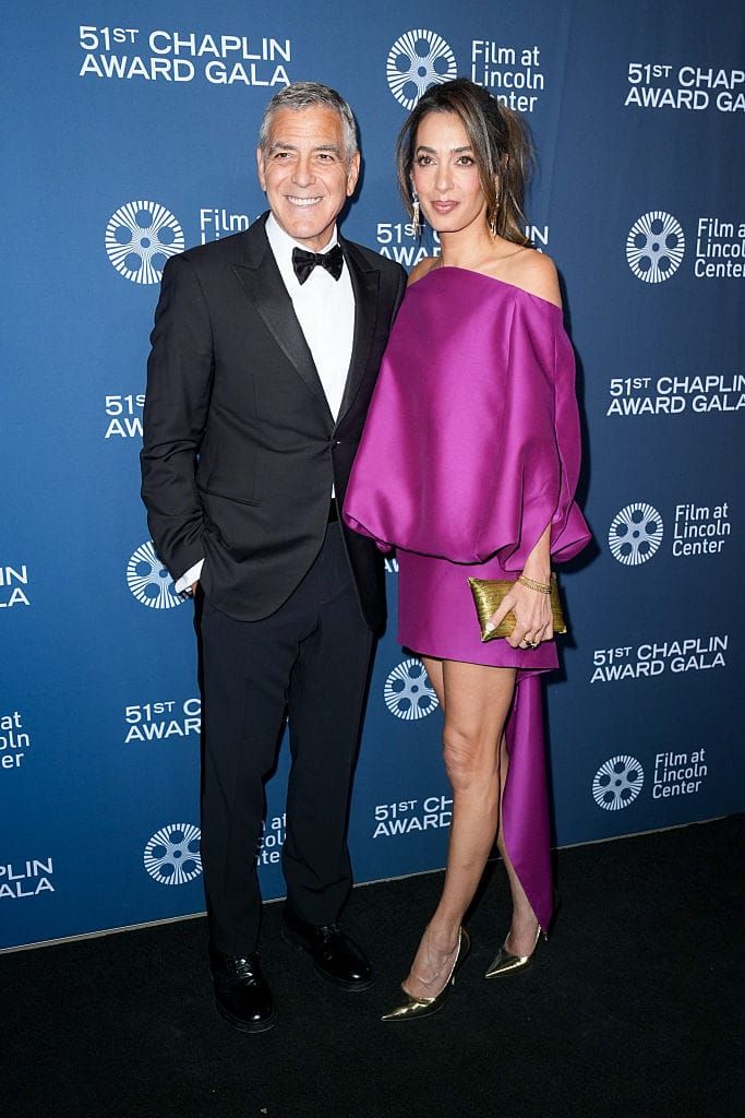 George and Amal Left the House to Celebrate...George
