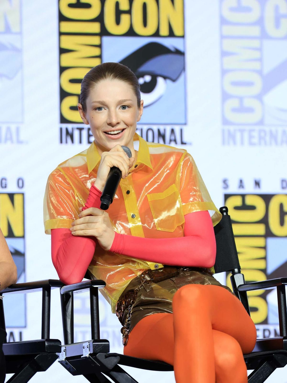 Hunter Schafer Is the Next Celeb to Try the Marc Jacobs Saran-Wrap Collection
