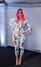 Pixie Lott is Wearing a Suit Covered in People