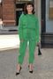 Zoe Chao Is Wearing Green Acid Wash Denim!