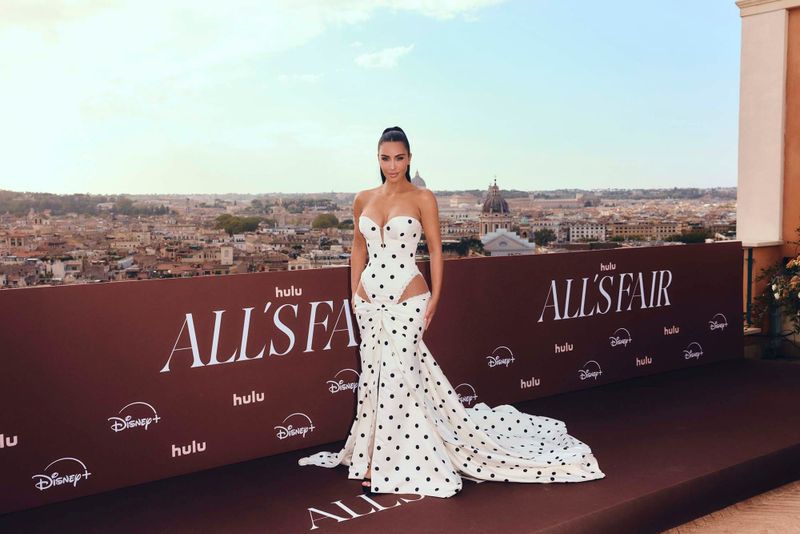 Kim Wore Something Crackers to the Rome All's Fair Photo-Op