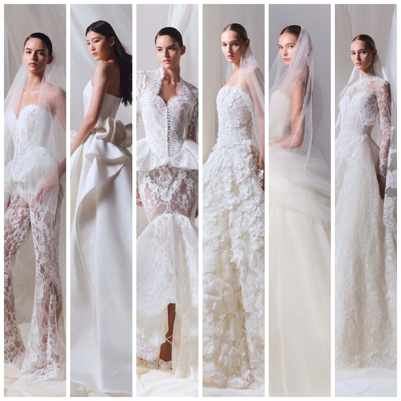 Elie Saab's Latest Bridal Collection Is a Little Bit Princess, a Little Bit Gozer the Gozerian