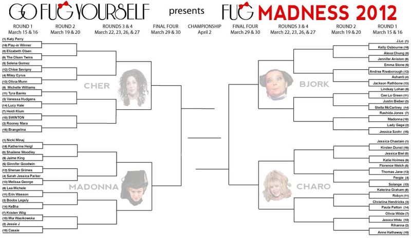 Fug Madness 2012: The Printable Bracket