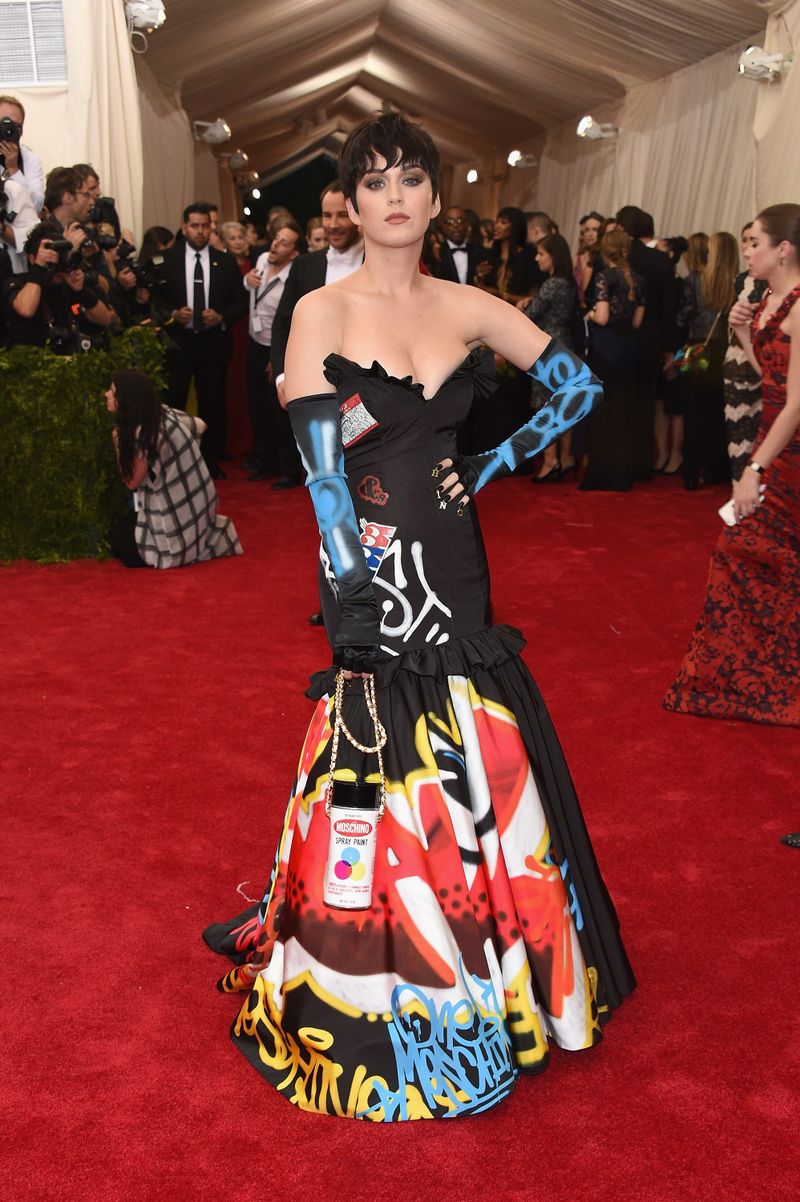 Met Ball Fug Carpet: Katy Perry and Madonna in Moschino