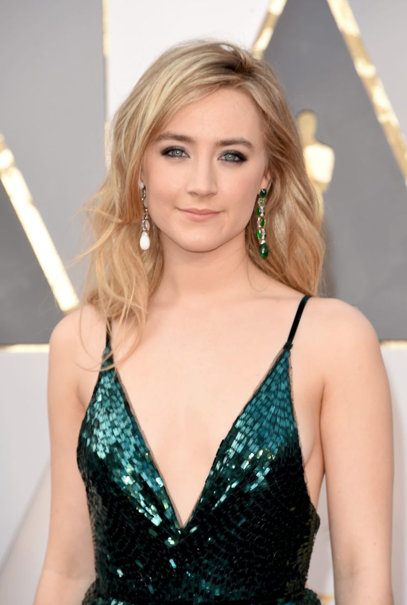 Saoirse Ronan in custom Calvin Klein