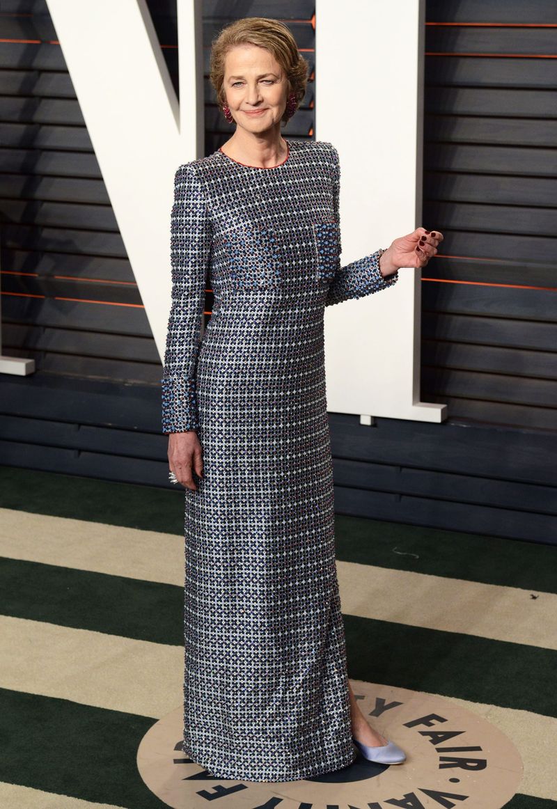 Oscars Fug and Fab: Charlotte Rampling in Armani