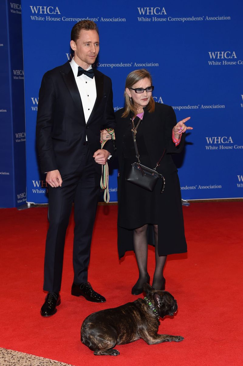 Well Played: Tom Hiddleston and Carrie Fisher at the White House Correspondents' Dinner