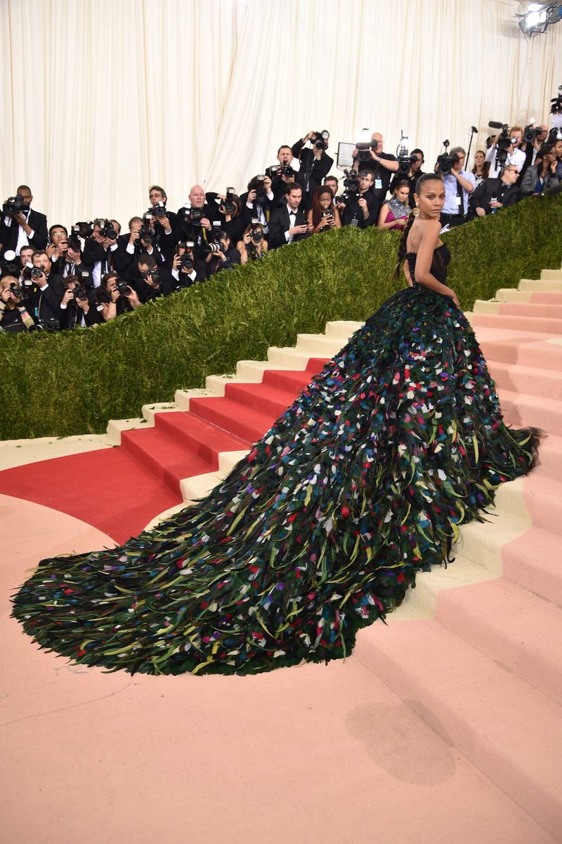 Met Gala Well Played, Zoe Saldana in Dolce & Gabbana