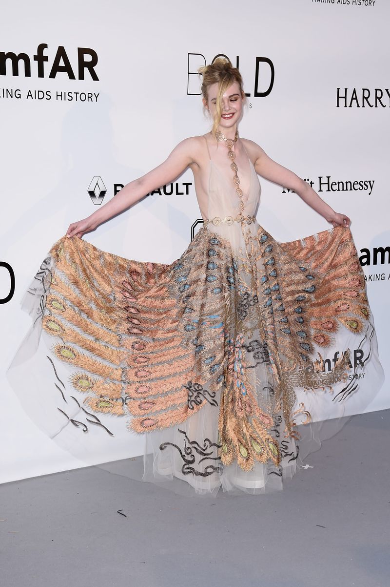 Cannes Fug or Fab: Elle Fanning in Valentino at the amfAR Gala