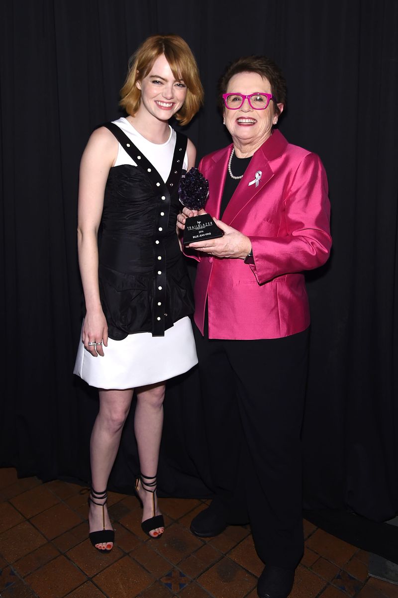 Fug or Fab: Emma Stone with Billie Jean King