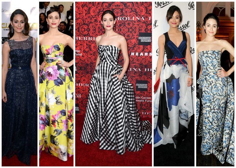 Emmy Rossum Looks Terrific in Carolina Herrera