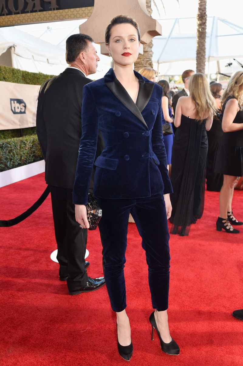 SAG Awards: Evan Rachel Wood's Pantsuit Parade Continues