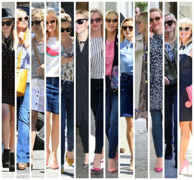 Catching Up With the Walking Around Looks of One Ms Reese Witherspoon