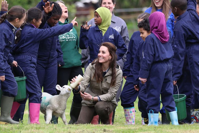 Duchess Kate Meets Tiny Adorable Farm Animals!