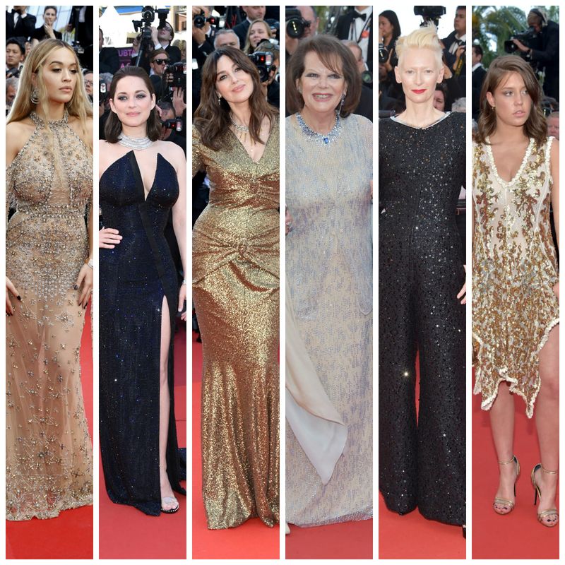 Sparkles at the Cannes 70th Anniversary Gala