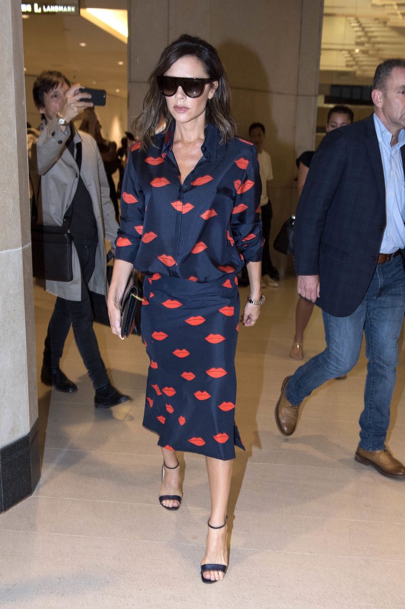 Posh Spice Meanders Around Town Looking Posh and/or Spicy