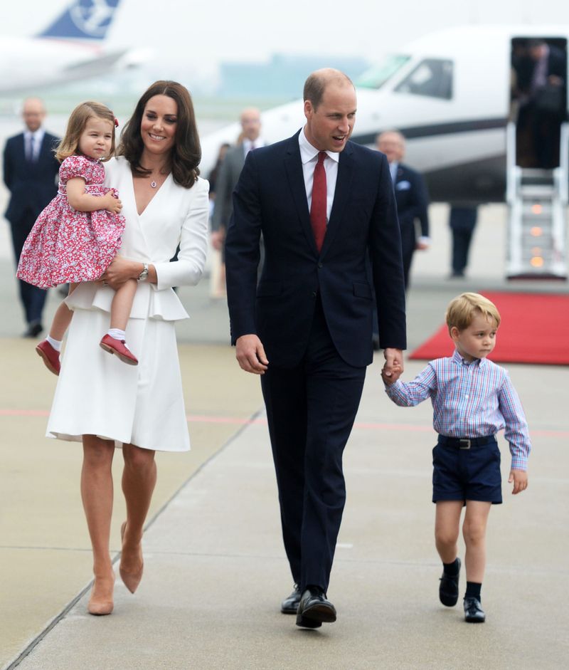 Wills and Kate and George and Charlotte Visit Poland - Day One, Part I
