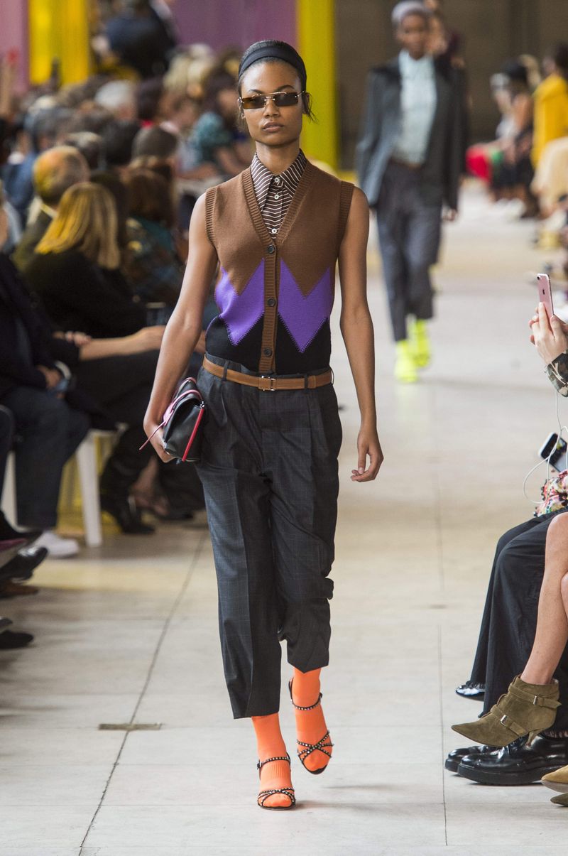 Miu Miu Is Pitching Plaid, and Neon Socks