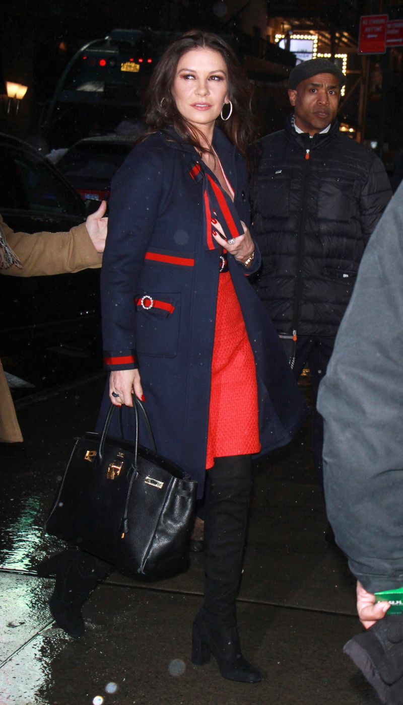 Catherine Zeta-Jones Is Wearing a Cute Coat