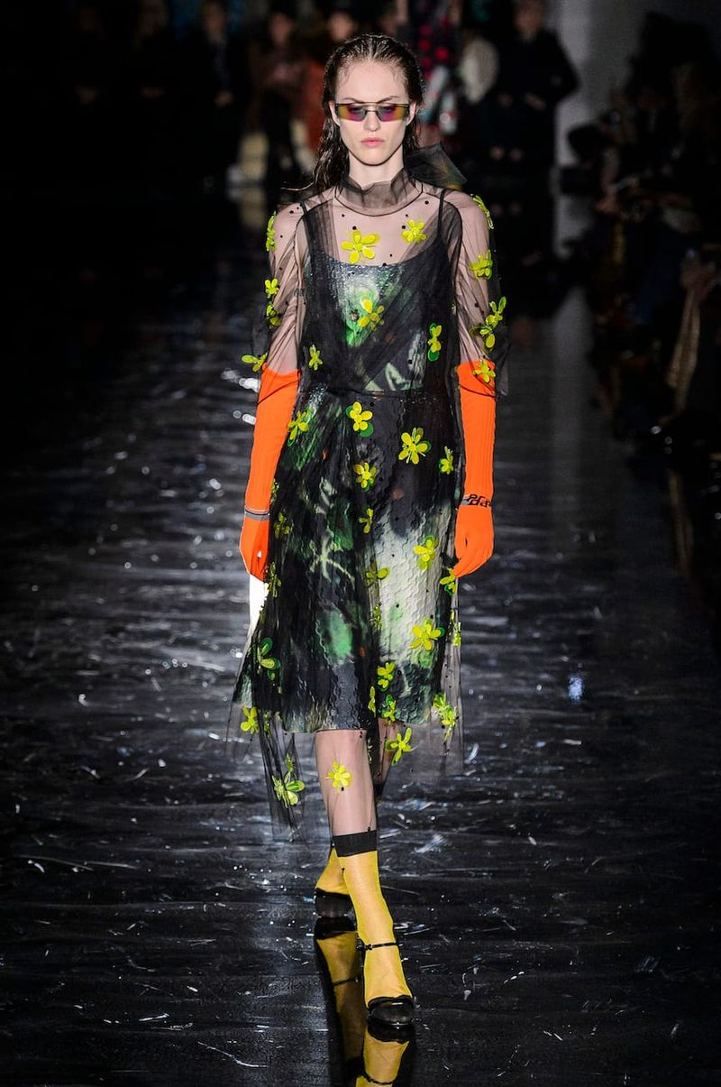 Prada Continues The Neon Trend