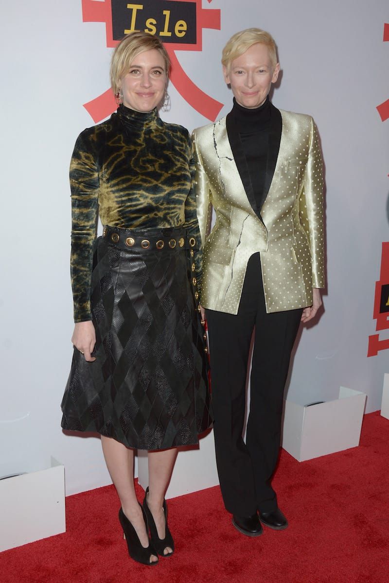 Greta Gerwig and SWINTON Both Eschew Head-Styling