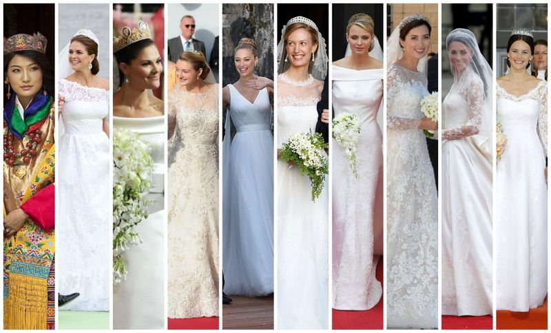 The Last Ten Years of Royal Wedding Gowns