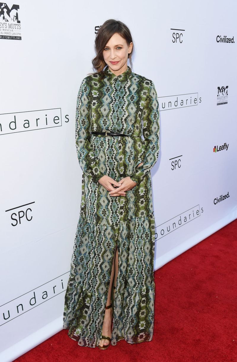 Vera Farmiga's Patterned Dress Is VERY Patterned.