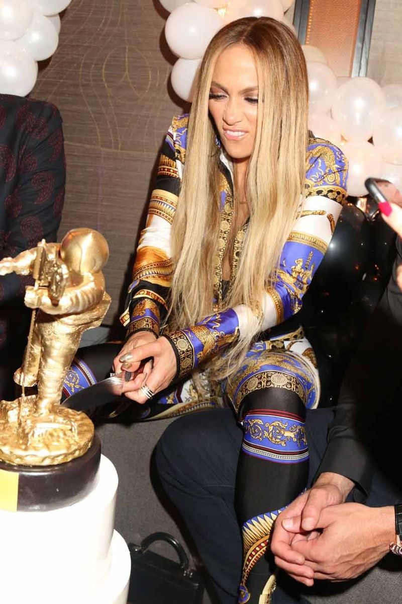 J.Lo Wore a Versace Bodystocking to Her Own VMA Afterparty, Because Why Not