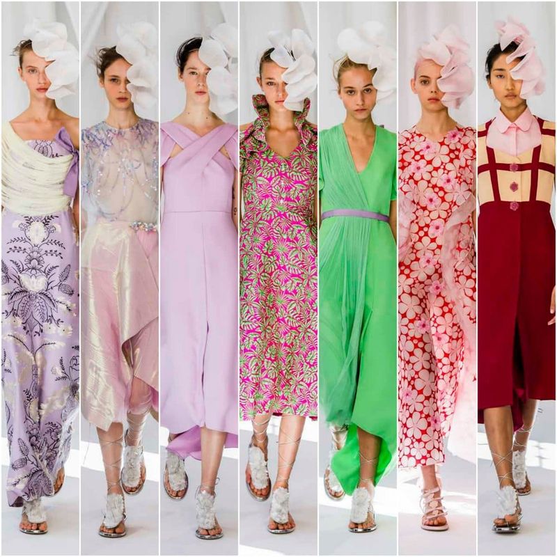 Delpozo Has Some Lovely Day Dresses Amid The Facial Flowers