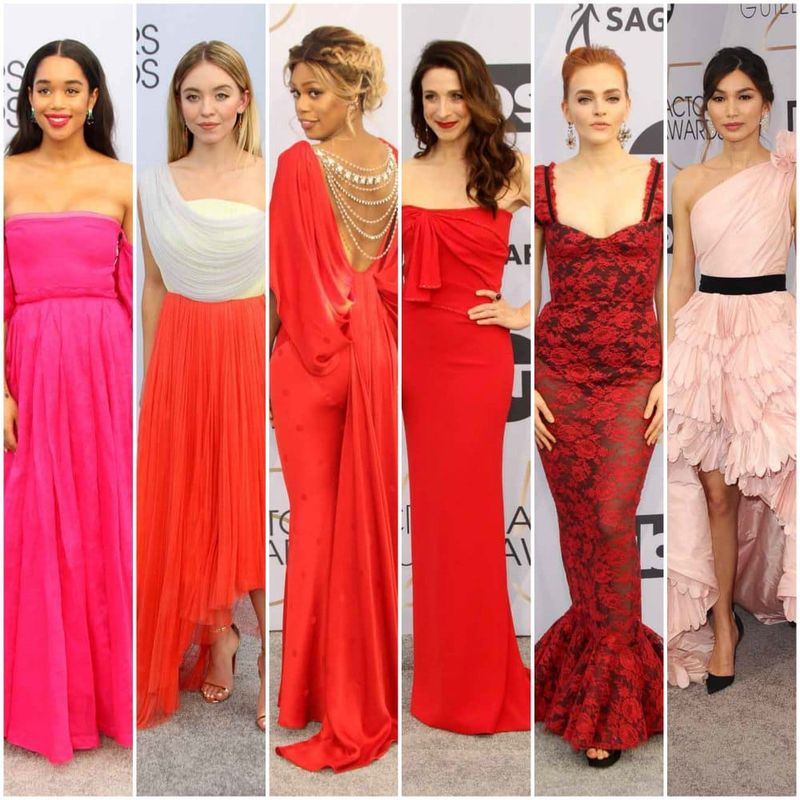 SAG Awards: The Hot Part of the Color Wheel