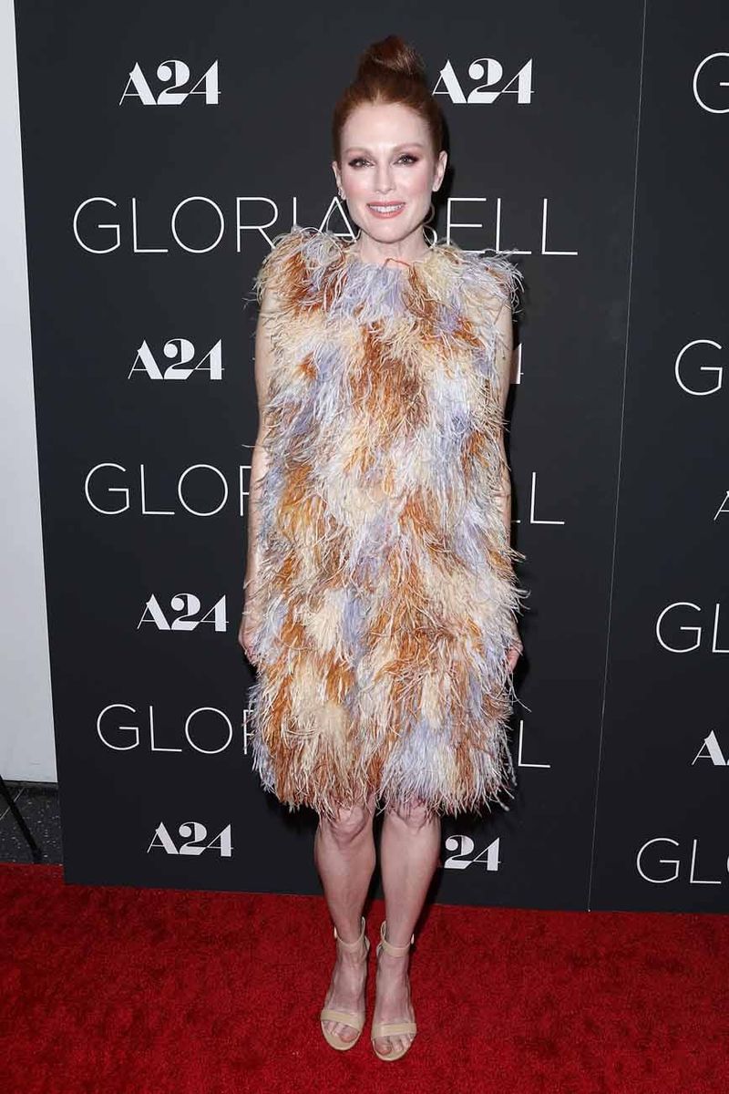 Julianne Moore Gets Feathery