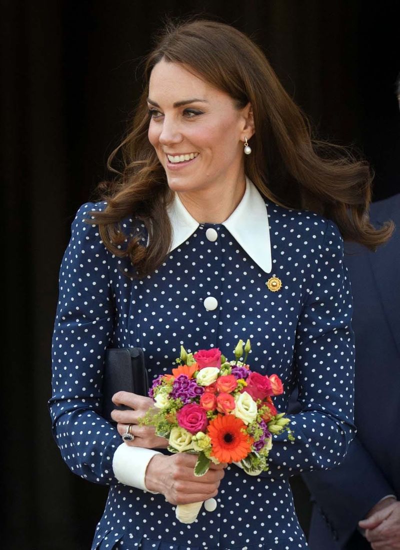 Kate Returned to Bletchley Park in Polka Dots