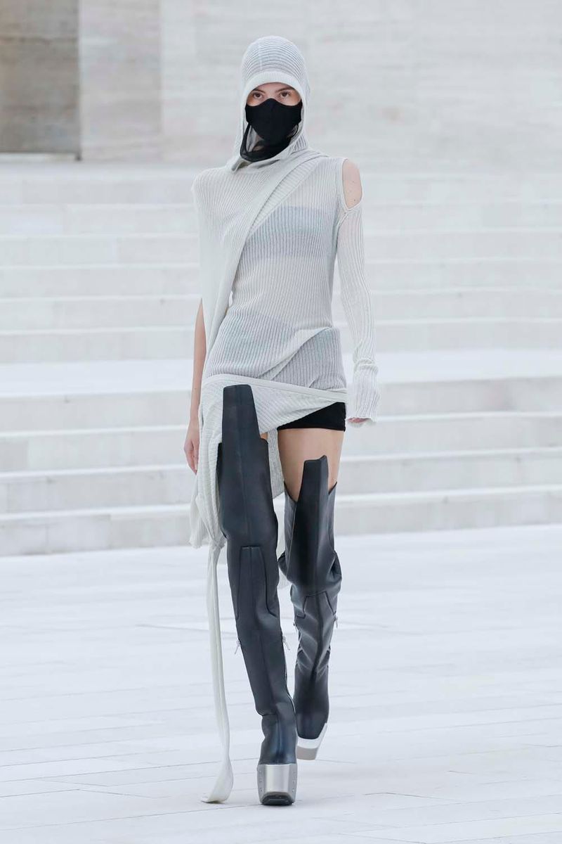 Rick Owens Leaned Into Covid-Chic This Season