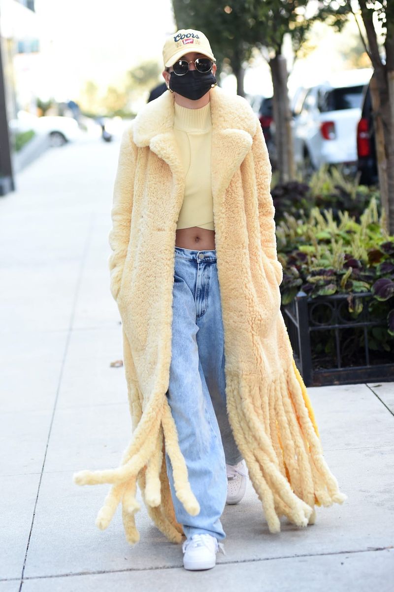 Hailey Bieber Is Fully Wearing a Blanket