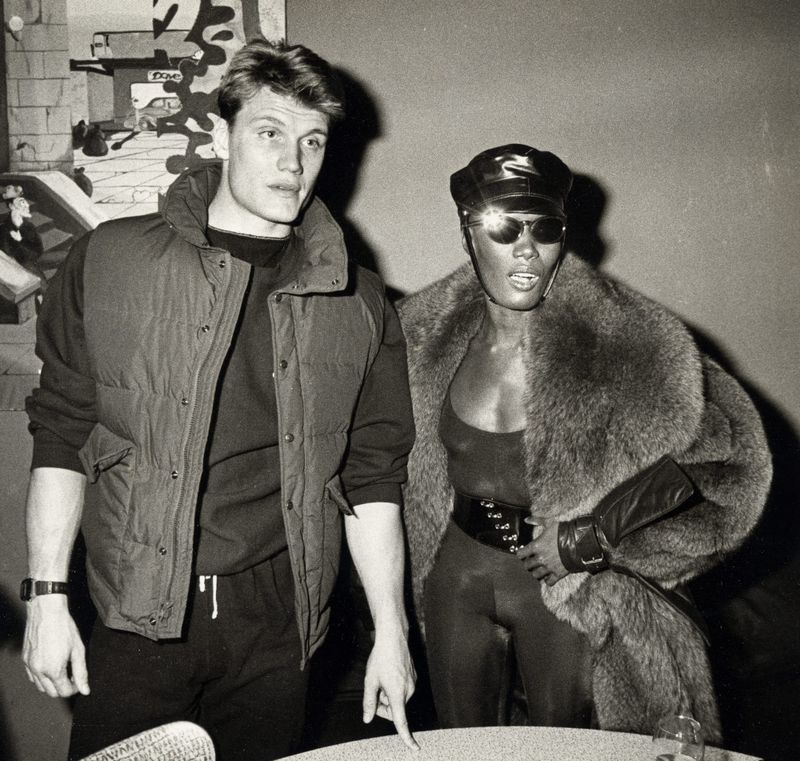 Do You Want to See a Great Pic of Grace Jones and Dolph Lundgren?