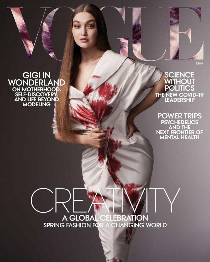Gigi Hadid Pops Back Into the Public Eye on Vogue