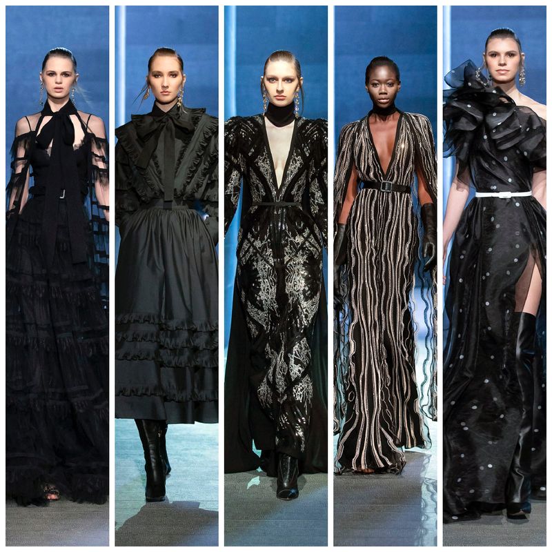Things Are Dark Over at Elie Saab This Season