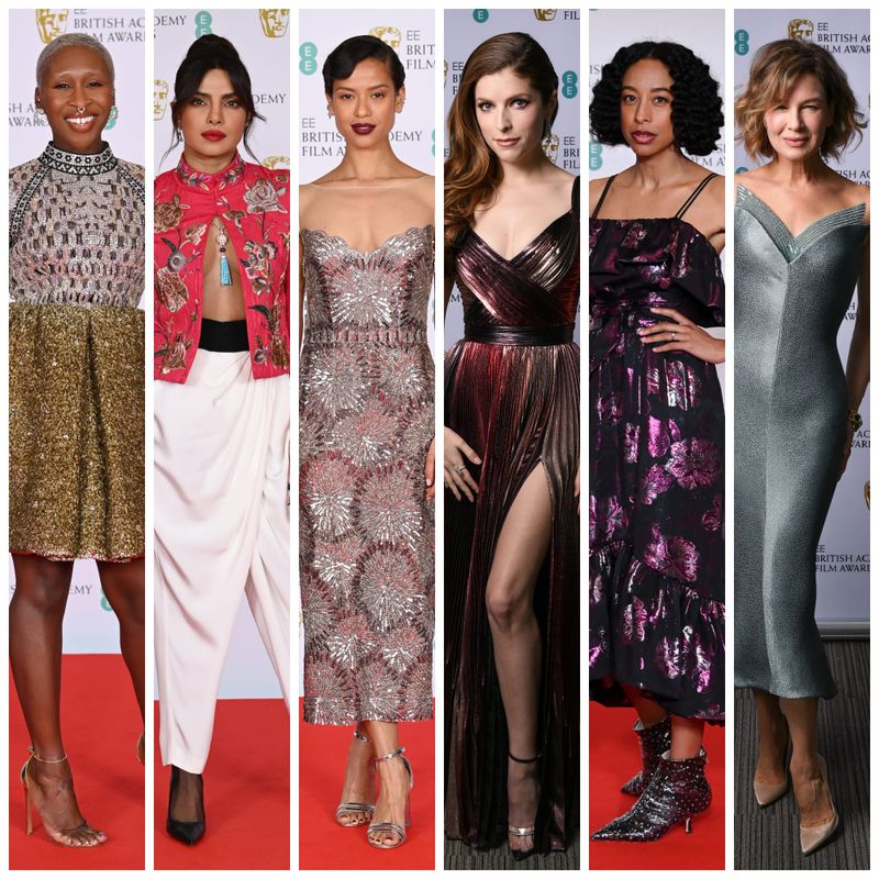 Many Folks Opted for Metallics and Patterns at the BAFTAs