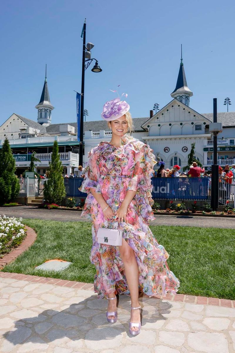 Tori Kelly Went Riotously Floral at the Kentucky Derby