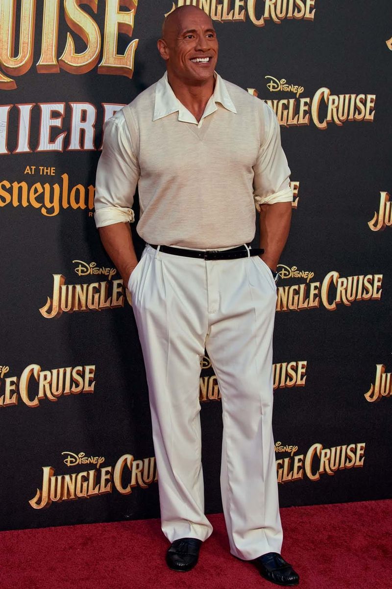 Khaki Was The Theme at the Jungle Cruise Premiere