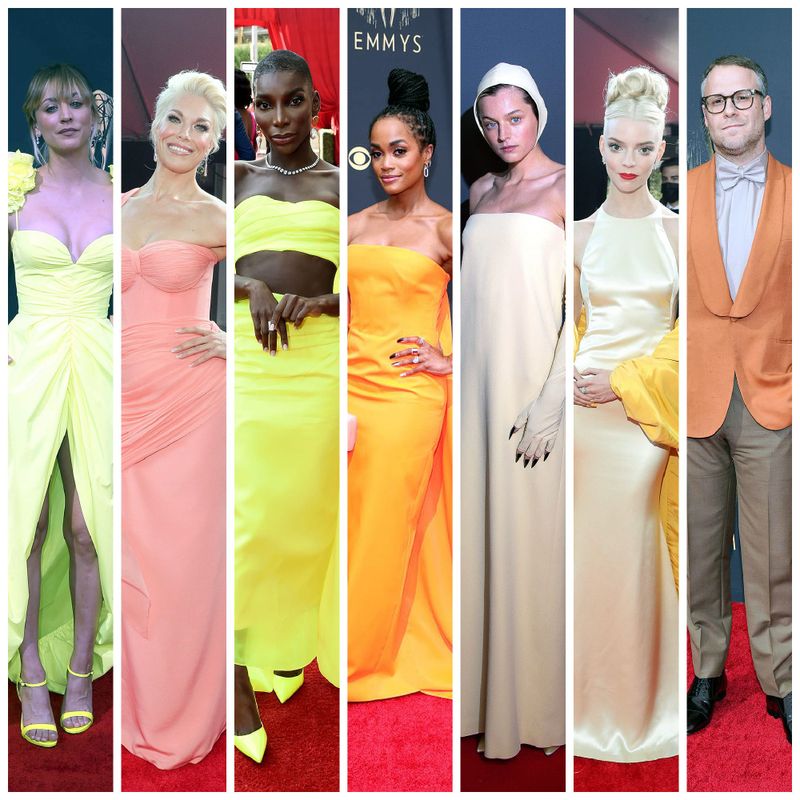 Yellow Was the Color of the Night at the 2021 Emmy Awards