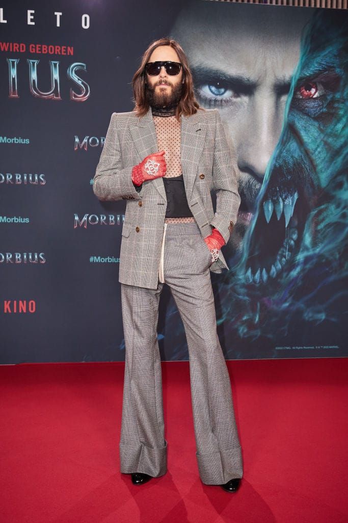 Jared Leto Really Went for It at the Morbius Premiere