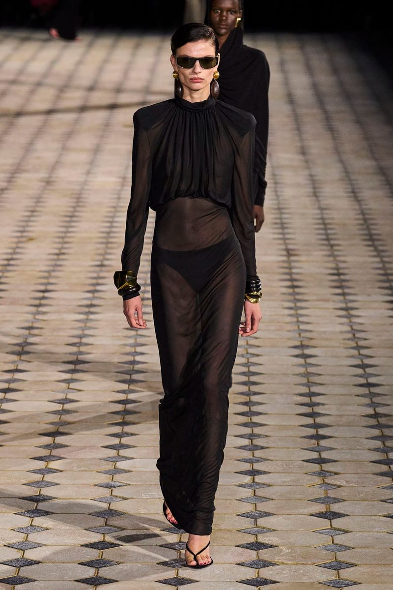 Saint Laurent Is Body-Con, Per Usual
