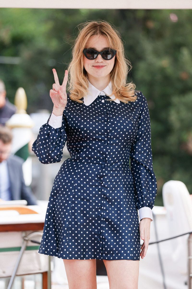 Aimee Lou Wood Makes Her Venice Debut, Primarily in Polka Dots