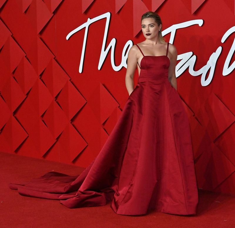 Florence Pugh Went Surprisingly Straightforward at the British Fashion Awards