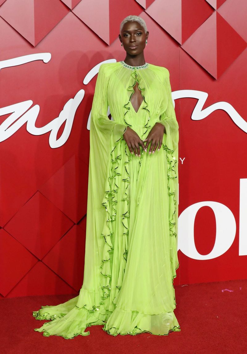 Jodie Turner-Smith Was Resplendent in Chartreuse at the British Fashion Awards