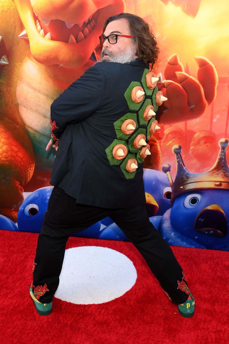 Jack Black Went Full Bowser at the Super Mario Premiere
