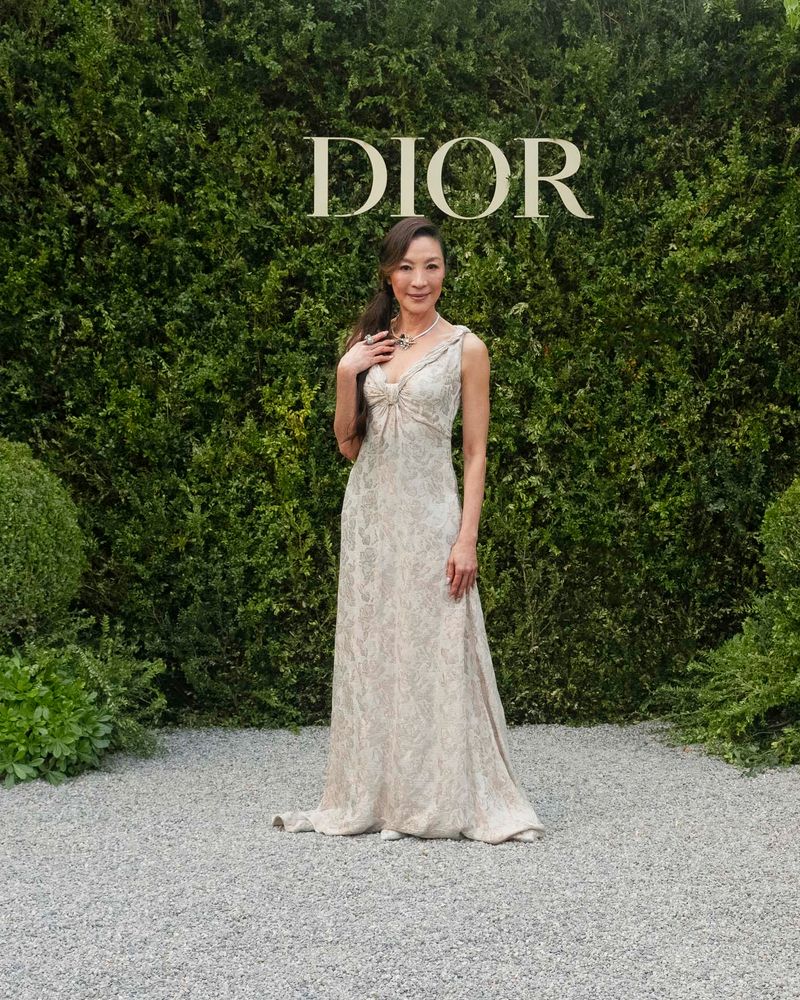 Michelle Yeoh Missed Transformers Premieres Because She Was Being Draped in Dior Jewelry