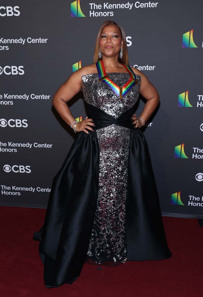 At the Kennedy Center Honors, Queen Latifah Wore Metallic and Queen Baranski Wore Sequins